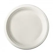 Bord wit Suikerriet 23cm 50st